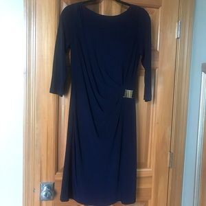 Tahari Faux Wrap Sheath